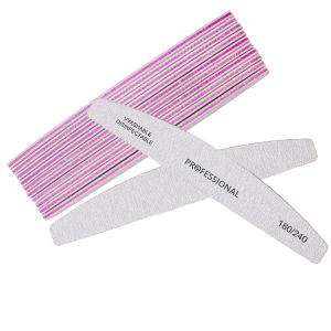 5/10Pcs Banana Nail Files Set 180/240 Grit Sandpaper Sanding Nails Buffer File Professional Supply Manicure Accessories And Tool