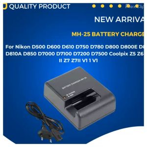 Pro-Image MH-25 Charger For Nikon D7500 D7200 D7100 D7000 D850 D810 D800 D800E D750 V1 D610 D600 DSLR