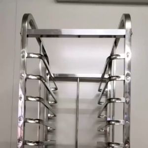 ชั้นเรียงถาด แสตนเลส15 ชั้น มีล้อเลื่อน ชั้นสแตนเลสวางถาด ชั้นวางถาดเบเกอรี่ (ไม่รวมถาด) **มีพร้อมส่ง**