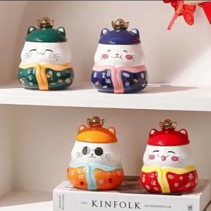 แก้วกระจาย แมวนำโชค เซรามิค พร้อมฝา และช้อน CH0177 - คุณค่าใช้จ่าย 🔰 รายละเอียดสินค้า