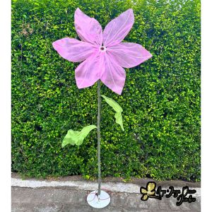 Standing Aksesoris Bunga Motif Teratai Dekorasi Pelaminan Bunga Lampu Hias Photogrgraphi Flower Hiasan Diameter 70cm