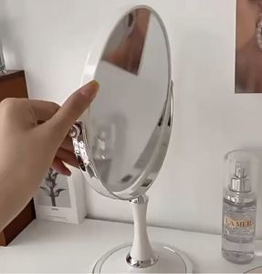 [2 in 1]Double Side Mirror (ZOOM IN & Normal Mirror) -VINTAGE STYLE 360° Rotation