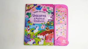Unicorns & Mythical Creatures Look & Find 50 Button Sound Book To Hear Magical Sounds For Kids