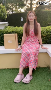 (สุ่มแถมจิ๊บบิทฟรี 2ตัว) ถูกสุด!  รองเท้าหัวโตส้นตึก ส้นสุง 2.5นิ้ว Adda รุ่น 59G01 / 5PF01 W1