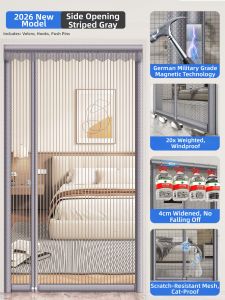 MiiOW | Magnetic Self-adhesive No-drilling Ventilated Mosquito-proof Curtain