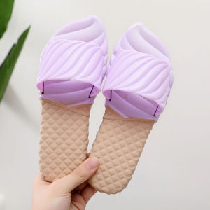 Bathroom Bath Slippers Womens Summer Beach Indoor and Outdoor Slippers Home Non Slip Plastic Trendy Couple Flats