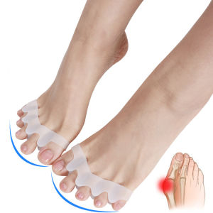 Gel Silicon Anti Bunion Hallux Valgus Hammer Toe Pemisah Jari Kaki / Silicone Toe Separator 1 Pasang