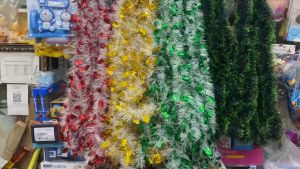 Dây Đuôi Chồn Phụ Kiện Trang Trí Noel Dây Kim Tuyến Treo Cây Thông Giáng Sinh 2M Ruy Băng Trang Trí Nhà Cửa Văn Phòng