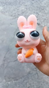 Bộ 3 Thỏ Ngáo Cầm Cà Rốt Decor Mini Dễ Thương  Đồ Trang Trí Bàn Làm Việc Phòng Ngủ Cute