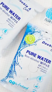 Double A Care ผ้าเช็ดทำความสะอาดผิว สูตรอ่อนโยน 20 แผ่น Double A Care Pure Water Wipes