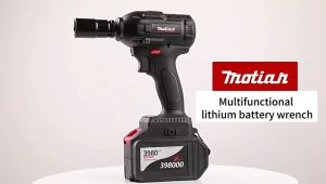 Cordless Impact Wrench Heavy Duty Brushless Electric Wrench Tool Drill 2in 1 Screwdriver Driver Socket Wrench Set