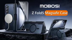Support Military protection case Samsung Galaxy Z Fold6/5 MOBOSI Business Privacy Screen Protector Compatible with Magsafe Built-in Kickstand Full Body Hinge Protection TPU+PC shockproof rugged casing for Samsung