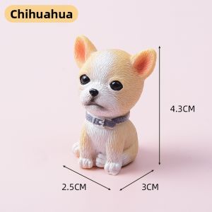 Cartoon Cute Dog Mini Resin Ornament