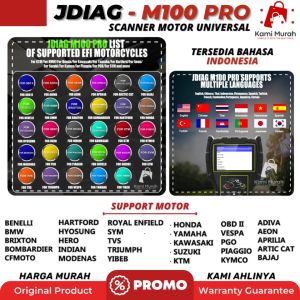 Scanner Motor JDiag M100 Pro Universal Diagnostik Scan Tool Motor Injeksi OBD II Moto scanner D87 D88