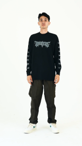 TENDENCIES Tshirt Oversized Long Black Underground