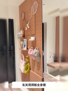 BEIQIVI | Entrance Wall Mirror and Storage Rack