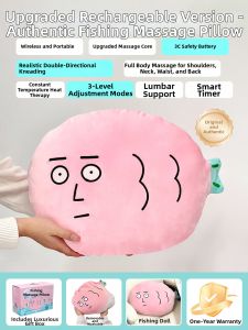 WANYIJU | Neck Shoulder Back Waist Massage Pillow
