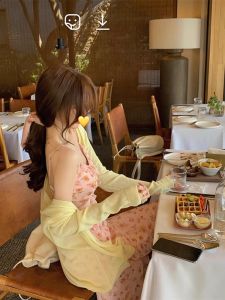 White Ice Silk Knitted Cardigan Womens Summer Outerwear with Strap Dress Air Conditioner Cover up Thin Long Sleeve Casual Style