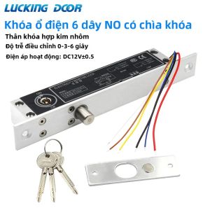 Khóa Chốt Điện 12V Không An Toàn Cho Hệ Thống Kiểm Soát Truy Cập Cửa Điện Tử Với Khóa Chốt Cơ Khí Có Độ Trễ Thời Gian