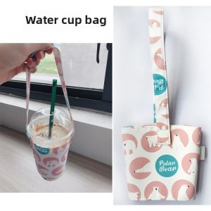Portable Coffee Cup Sleeve Waterproof Drip-Free Summer Travel Handheld Open-Top Cup Holder Other Brand Dining Utensils