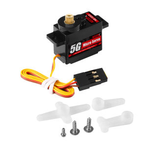 NEEBRC 5G Micro Kỹ Thuật Số Servo Kim Loại/Nhựa Gear JR2.54 Cho RC Máy Bay Lượn Cánh Cố Định Mini Q Robot Xe Fcx24m WLtoys K969 K999