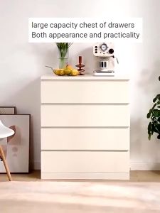 Chest Drawer Cabinet Nordic Aesthetic Bedside Closet Cabinet for Bedroom Living Room