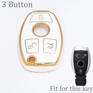 Shell Fob Keychain For Mercedes Benz A B C S Class AMG GLA CLA GLC W176 W221 W204 W205 Car Key Case Cover Key Bag Accessories