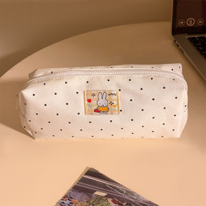 Cute Polka Dot Hello Kitty Pencil Case Womens New High Aesthetic Value Large Capacity Niche Student Stationery Box
