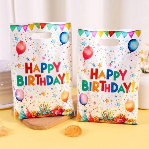 10/20/50Pcs Happy ของขวัญวันเกิดถุงพลาสติก PARTY Favor กระเป๋า Star บอลลูนสําหรับผู้ใหญ่วันเกิด PARTY KITCHEN Home PARTY