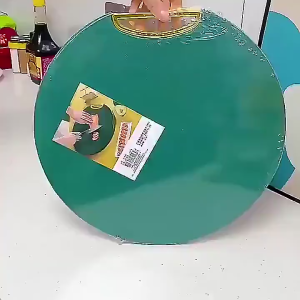 BUY 1 TAKE 1 Plastic Cutting Board Non-Slip Round HDPE Chopping Board for Meat Vegetable Kitchen