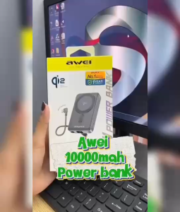 3C Certified Magnetic Wireless Powerbank 10000mAh | Awei WS-T188LP 35W Fast Charge | Qi2 Untuk iPhone 15 16 Samsung Huawei