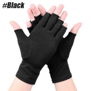 GOMOREON 1Pair Arthritis Gloves Women Men Carpal Tunnel Rheumatiod Tendonitis Fingerless Hand Thumb Compression Gloves
