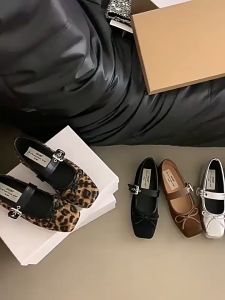 Flat Bottomed French Ballet Womens Square Toe Mary Jane Shoes