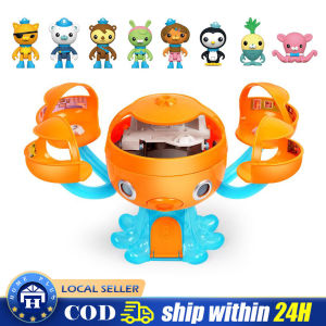 The Octonauts Octopod Castle Barnacles Peso Kwazii Action Figure Shark Adventure Playset Scene Model Toy Children Birthday Gifts