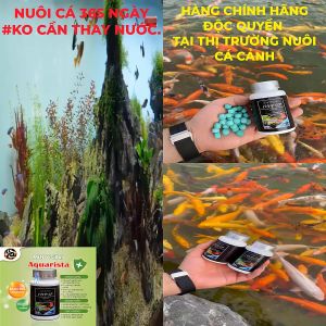 Thế hệ mới. Vi sinh Aquarista của Nhật lọ 100 viên ( vi sinh bể cá làm trong nước giảm độc tố cân bằng PH)