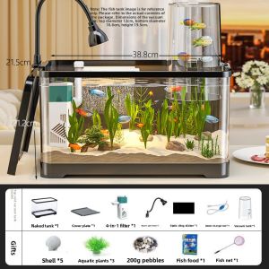 KUOTING | All-in-one Aerator and Filter Small Aquarium