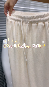 【BUY1TAKE1】Womens Wide Leg Trousers with pockets - Breathable  Loungewear Pants for Daily OOTD