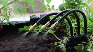20/30/50cm 360° Bend Brass Misting Nozzles Adjustable Atomizer Sprayer 6/8/10/12mm Quick Connect Garden Irrigation Auto Watering