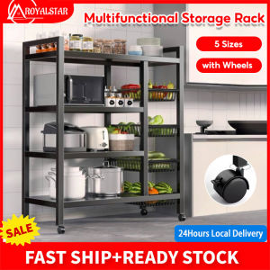 Royalstar Kitchen Rack Organizer Microwave Storage Rack With Wheels Dish Oven Rack Metal Rack Drain Basket
