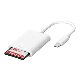 อะแดปเตอร์อ่านการ์ดหน่วยความจำ 2-in-1 สำหรับ iPad และ Android พร้อม OTG และ USB Type-C สำหรับ SD/TF ความเร็วสูง