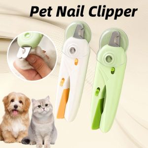 Pet Nail Clipper With LED Light Cat Dog Nail Cutter Pet Claw Trimmer with Nail File Puppy Kitten Care Grooming Tool