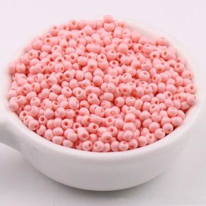 2mm 3mm 4mm domestic high-quality wear-resistant solid color glass beads uniform paint handmade DIY beads