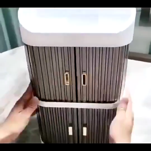 Cosmetics storage box Dust proof desk storage cabinet Dressing table Skin care products facial mask storage box Large capacity
