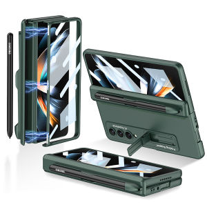 Shockproof Armor Case for Samsung Galaxy Z Fold5 Fold4 Fold3 5G Case Z Fold7 Fold6 Case with Hinge Case Stand For Samsung Z Fold 3 4 5 6 Kickstand Case with Pen Holder Cover For Samsung Z Fold7 Fold6 Case With Front Screen Film Case For ZFold 6 5 4 3 Case