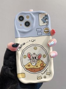 Cute Cartoon Cat And Mouse Silicone Phone Case for Oppo Xiaomi Vivo Huawei Couples Phones Protective Cover Shell