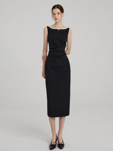 PIAOYA | French Elegance Business Occasion Summer High Class Design Pleated Dress
