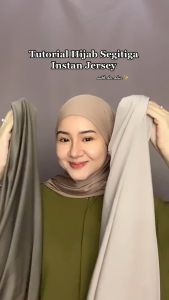 Hijab Segitiga Instan Jersey | Kerudung Segitiga Instan Jersey | Jilbab Segitiga Instan Jersey