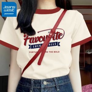 Jeanswest | Contrast Color Summer New Cotton Tee