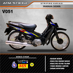 Stiker Striping Yamaha Sigma Variasi