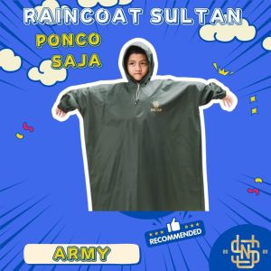 Jas Hujan Anak SULTAN Setelan Ponco + Celana Usia 5-12 Tahun Tebal dan Elastis